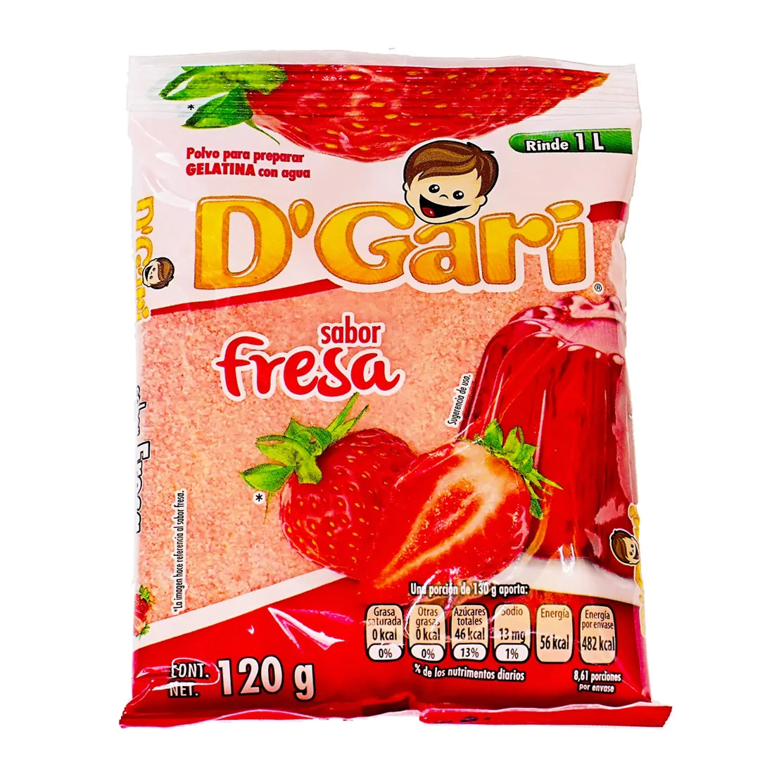 Gelatin D'Gari Strawberry (120 g) 1 FEBRUARY 2024 | El Colibri | Order ...